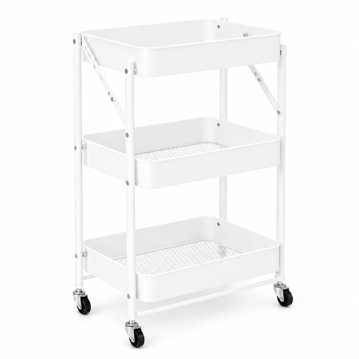 Rack metal 3 niveles c/ ruedas