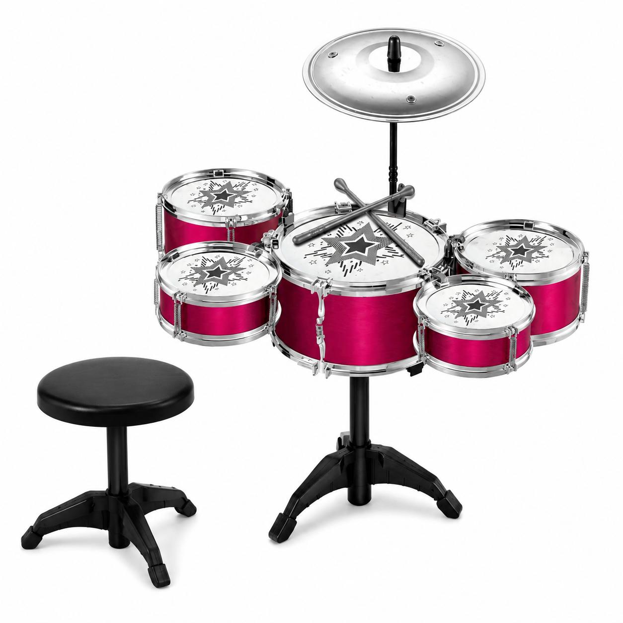 Bateria musical 5 tambores gde