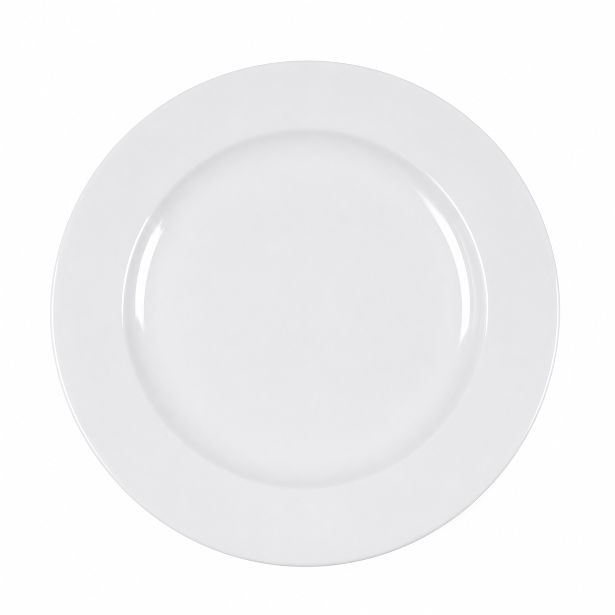 Plato cerámica blanco