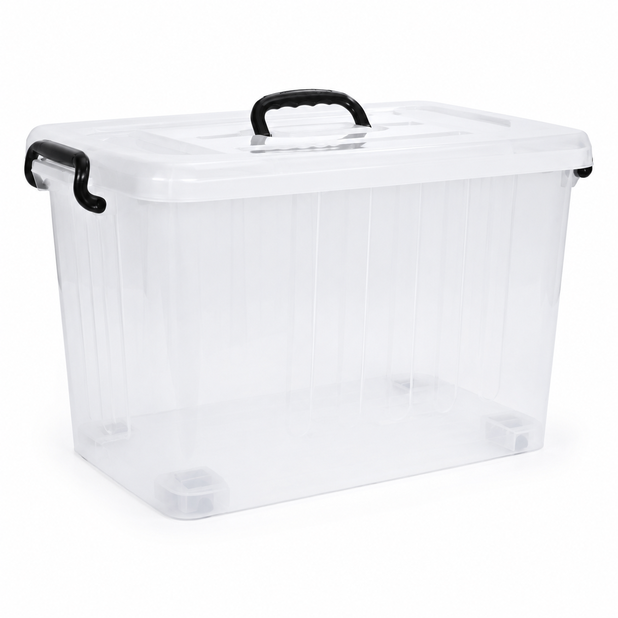 Caja plastica con tapa y ruedas