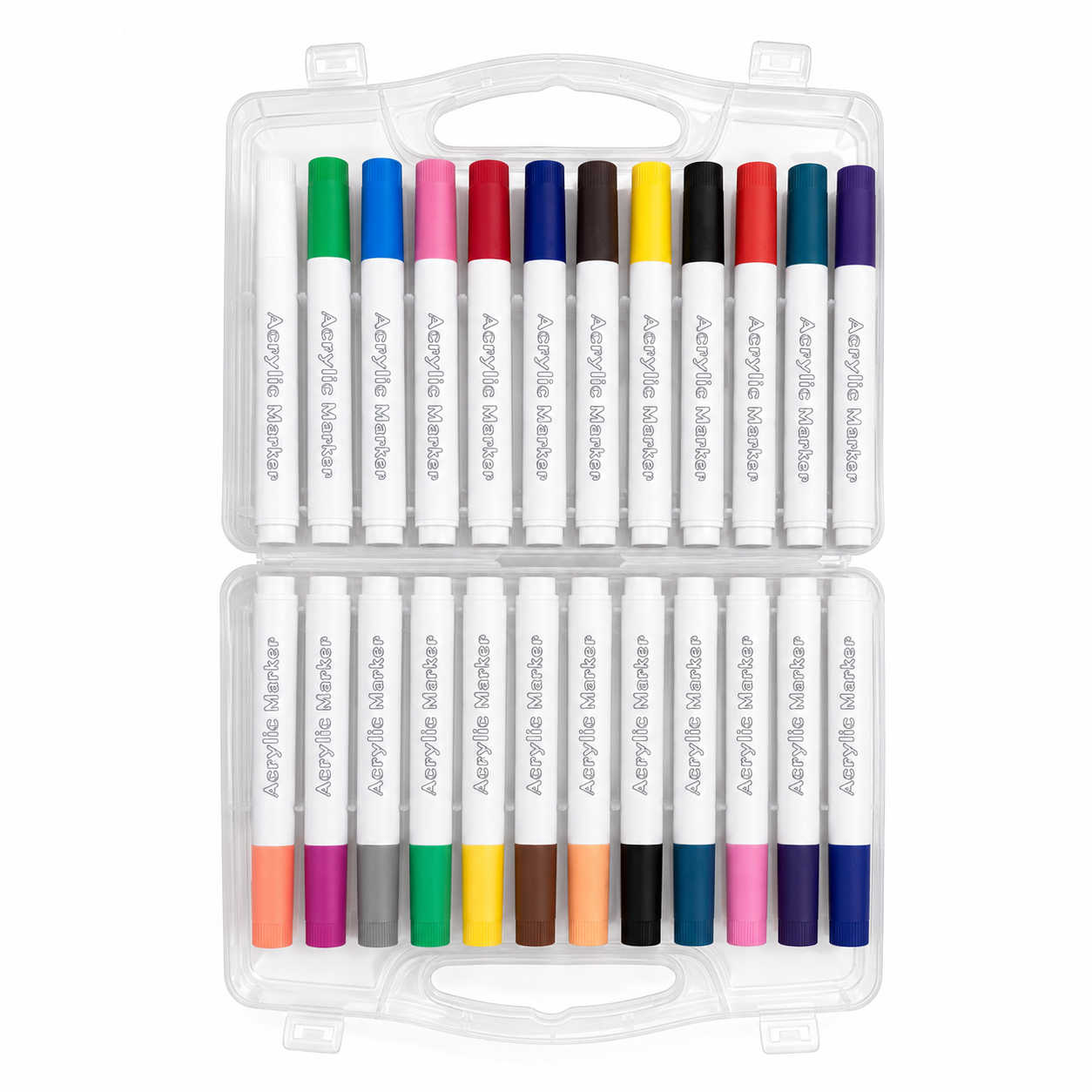 Marcadores gruesos x24 en estuche