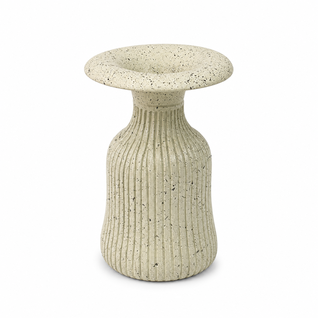 Jarroncito ceramica rayado