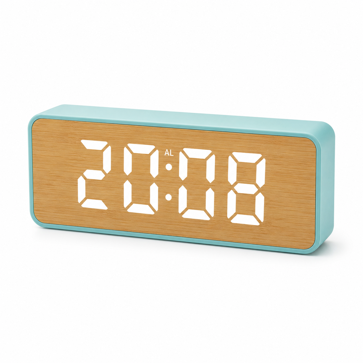 Reloj digital madera