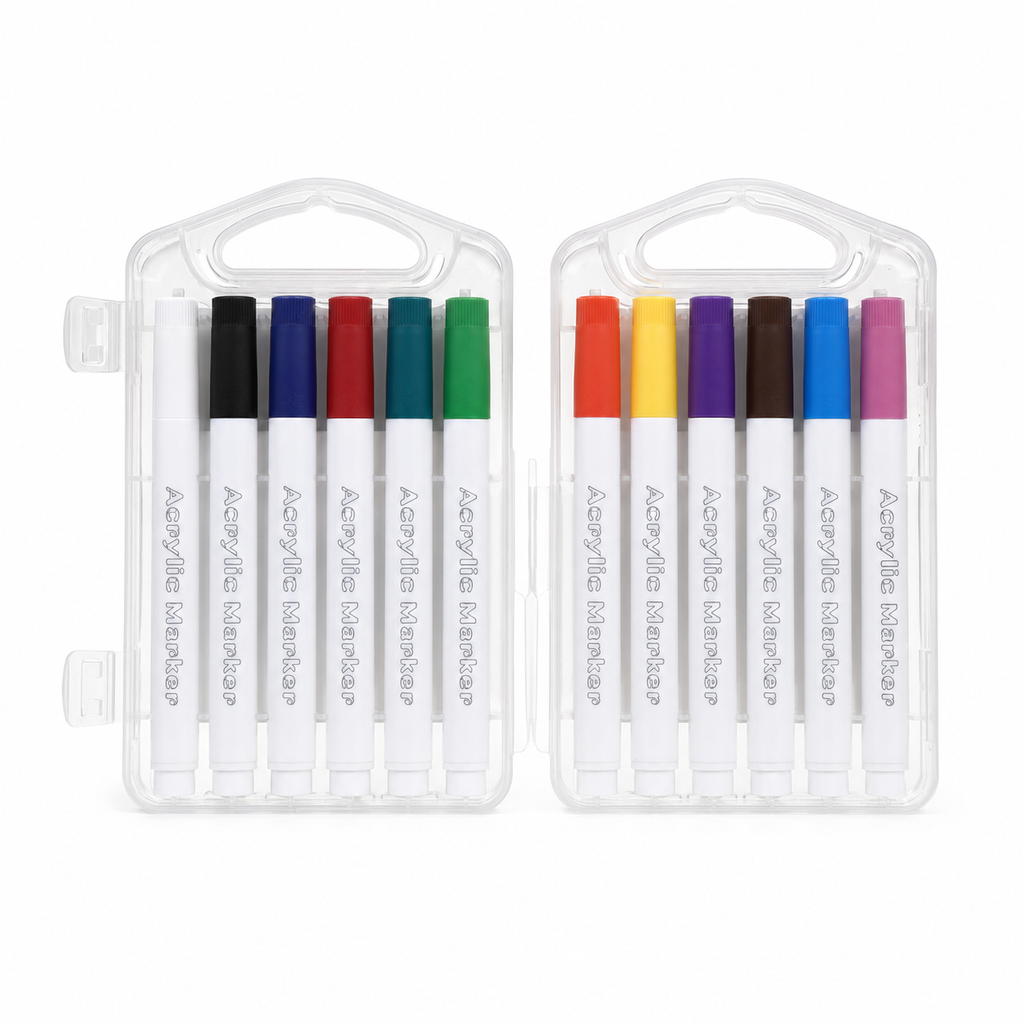 Marcadores gruesos x12 en estuche