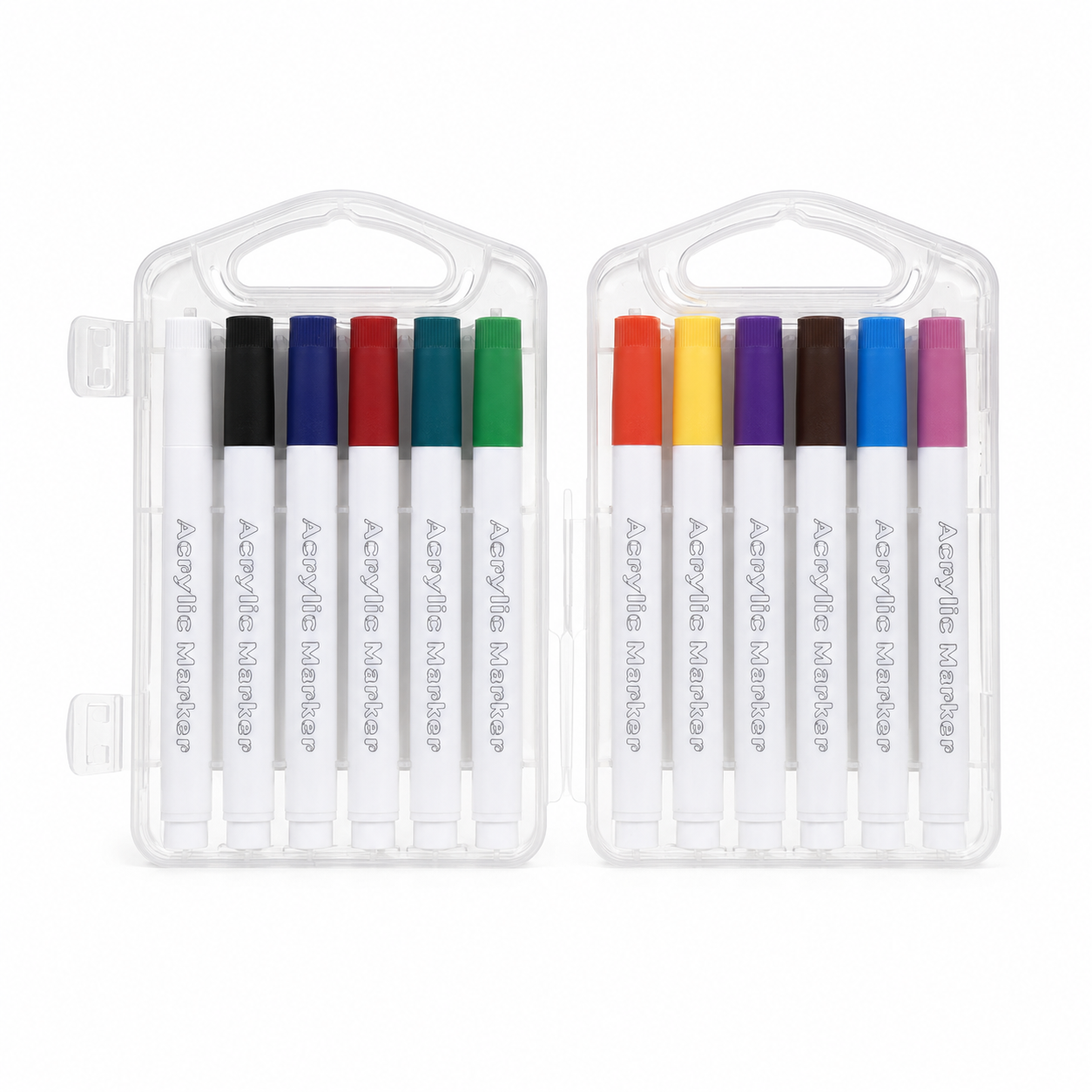Marcadores gruesos x12 en estuche