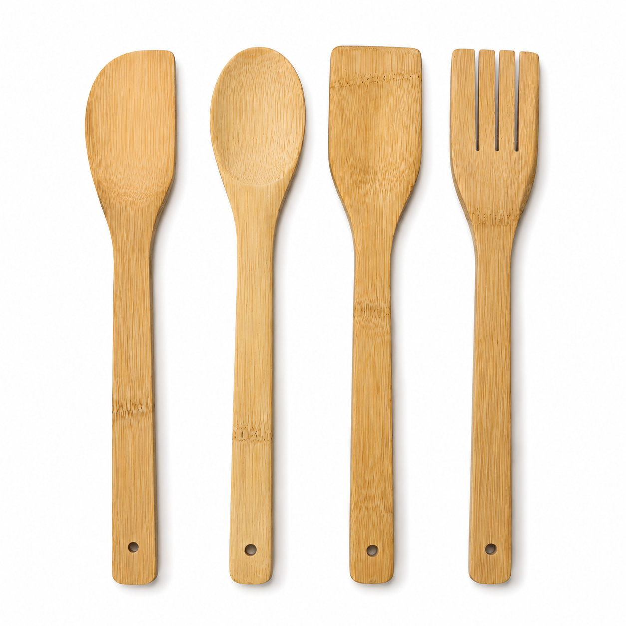 Cucharas madera x4