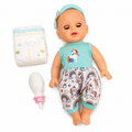 Bebe c/pañal y mamadera