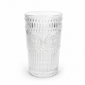 Vaso vidrio relieve