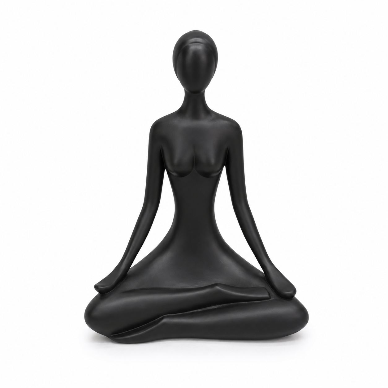 Adorno cerámica mujer yoga