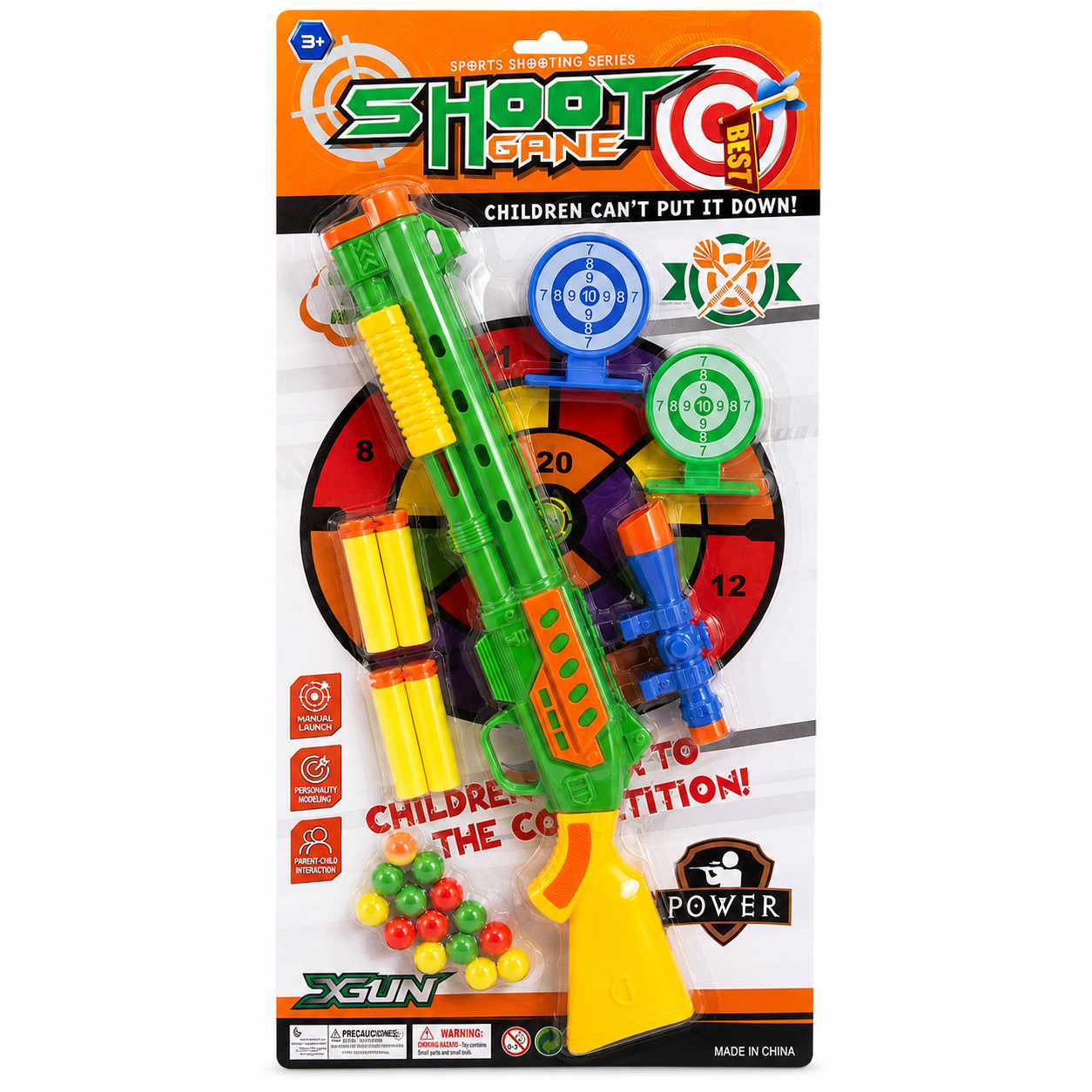 Rifle lanza bolas c/accesorios