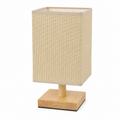 Lámpara madera cuadrada H.27