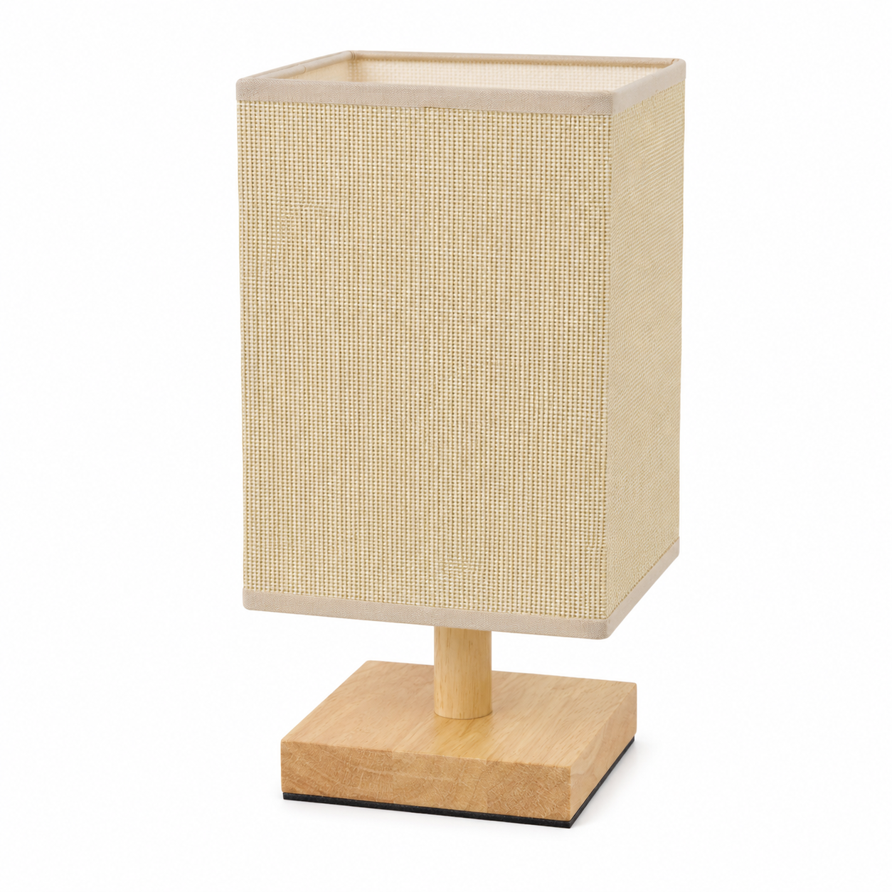 Lámpara madera cuadrada H.27