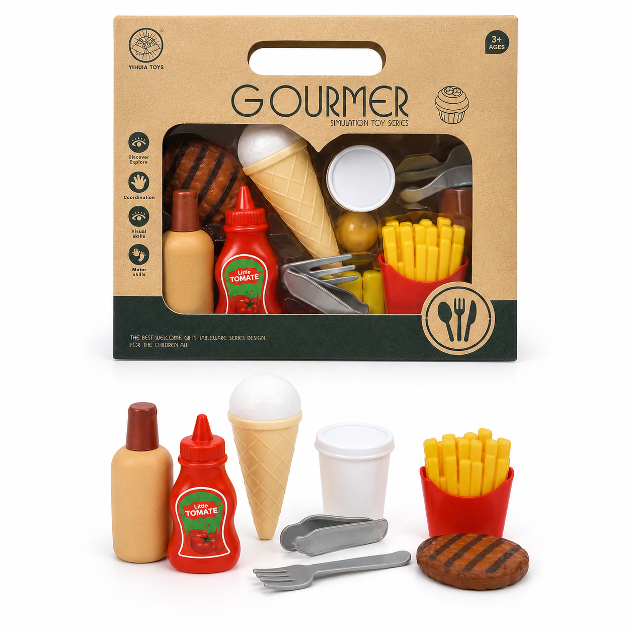 Comida en bolsa de papel