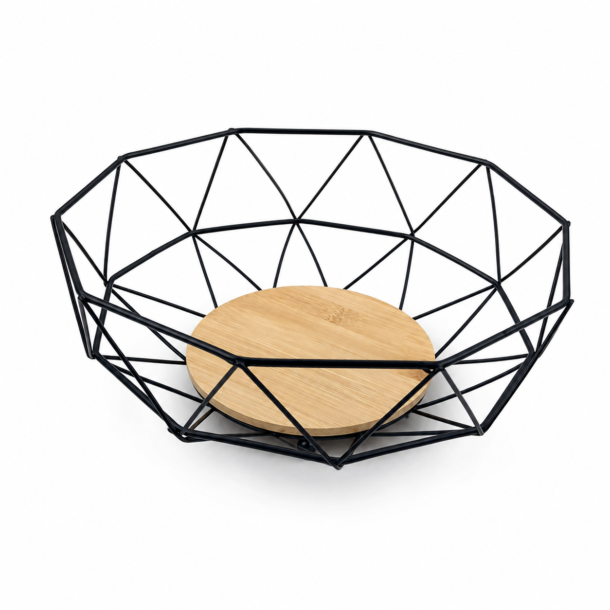 Centro de mesa negro / madera
