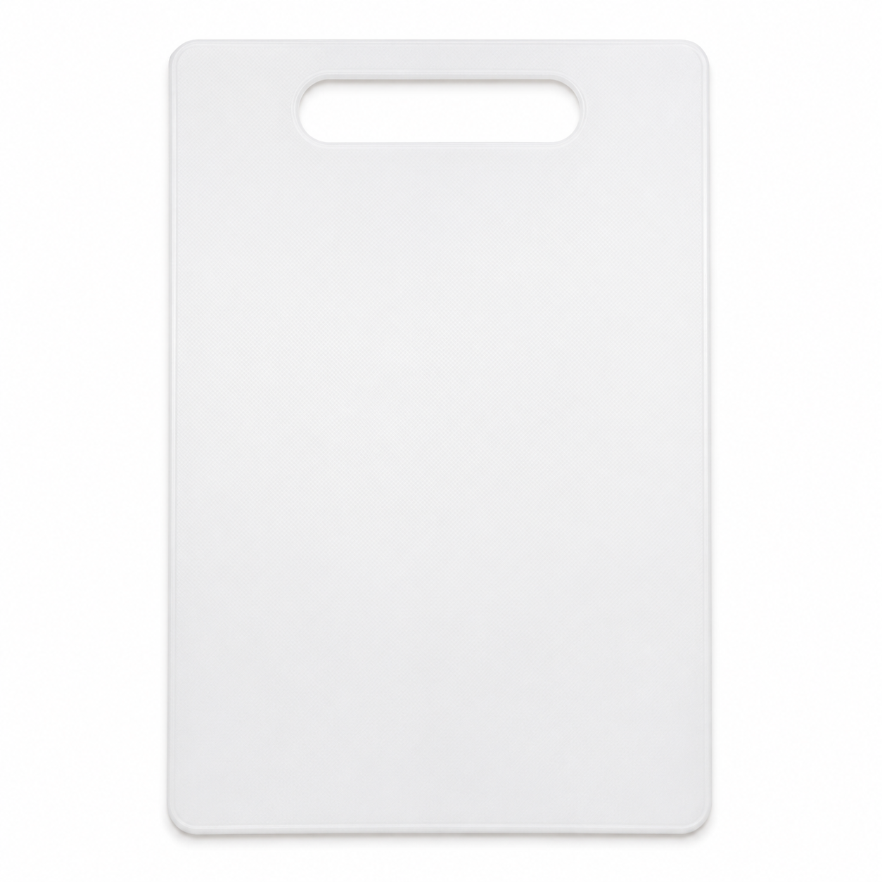 Tabla plástica blanca para picar