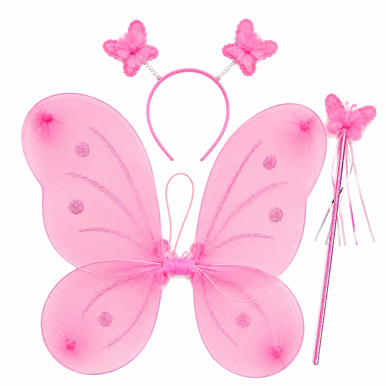 Mariposa alas princesa con accesorios