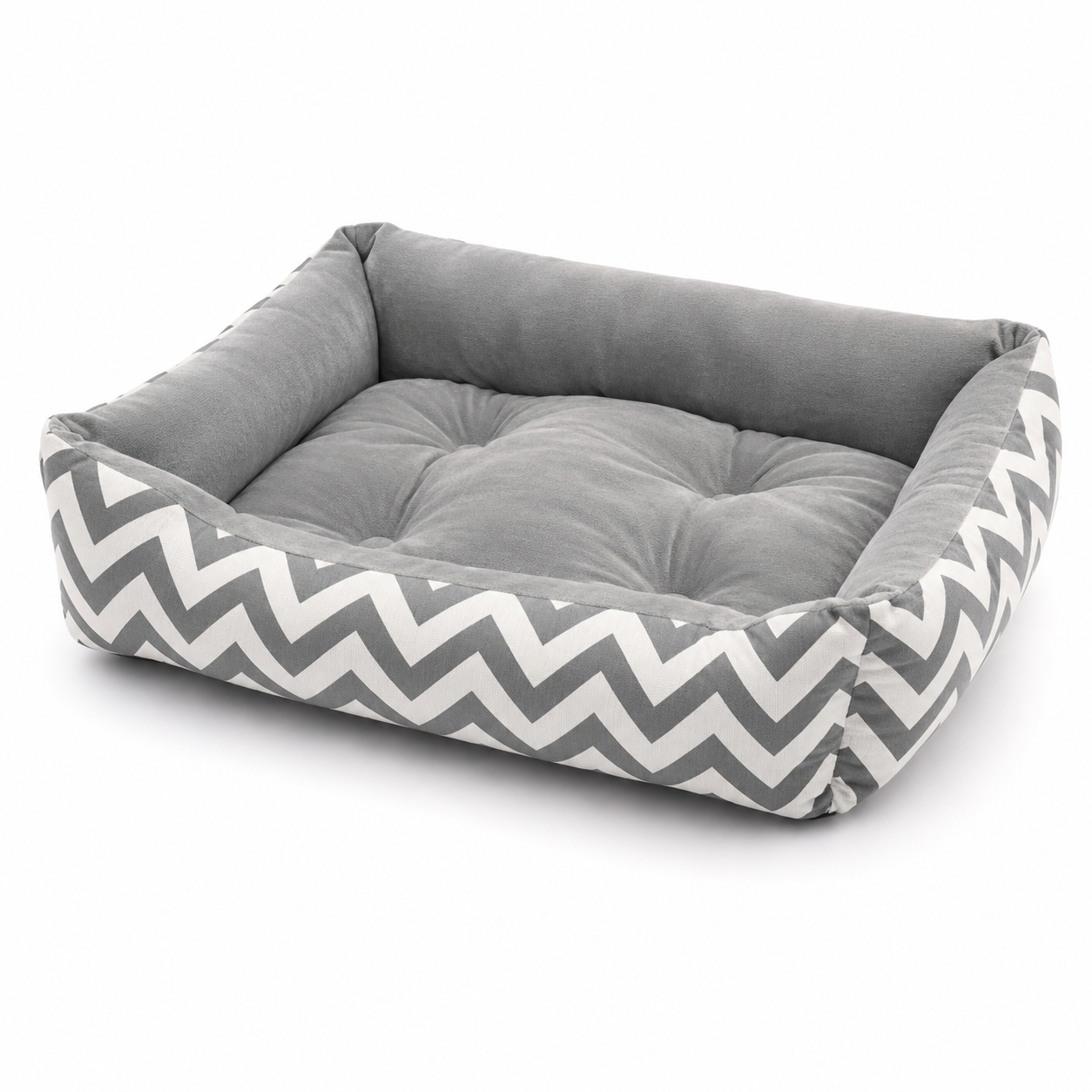 Mascota cama rayada