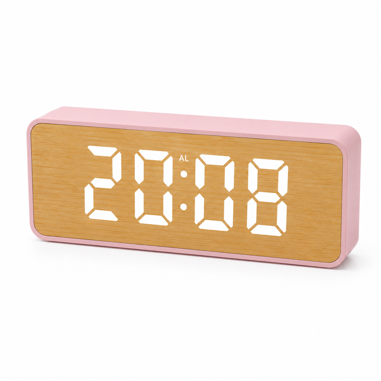 Reloj digital madera