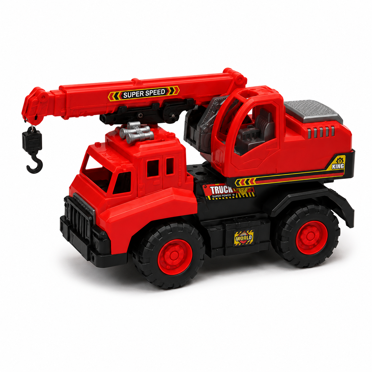 Camion rojo c/grua gigante