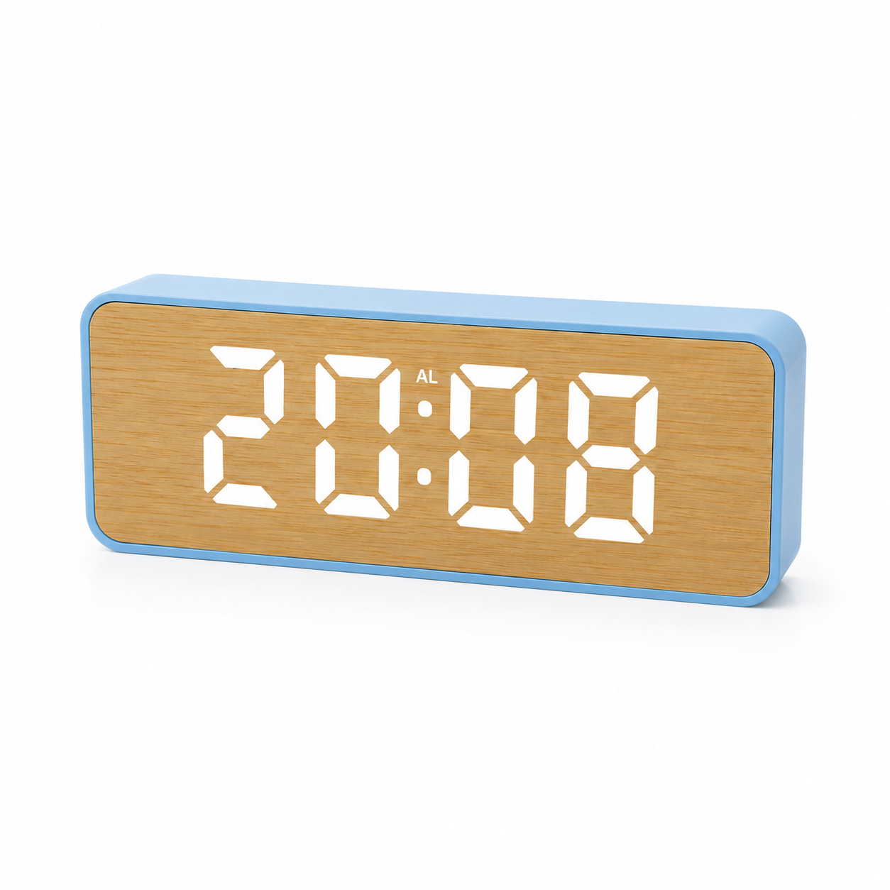 Reloj digital madera