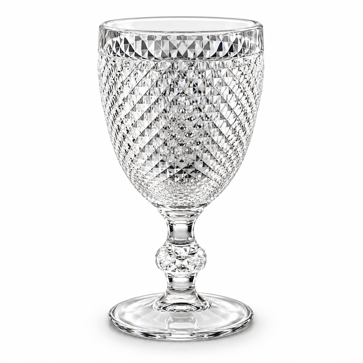 Copa vidrio relieve
