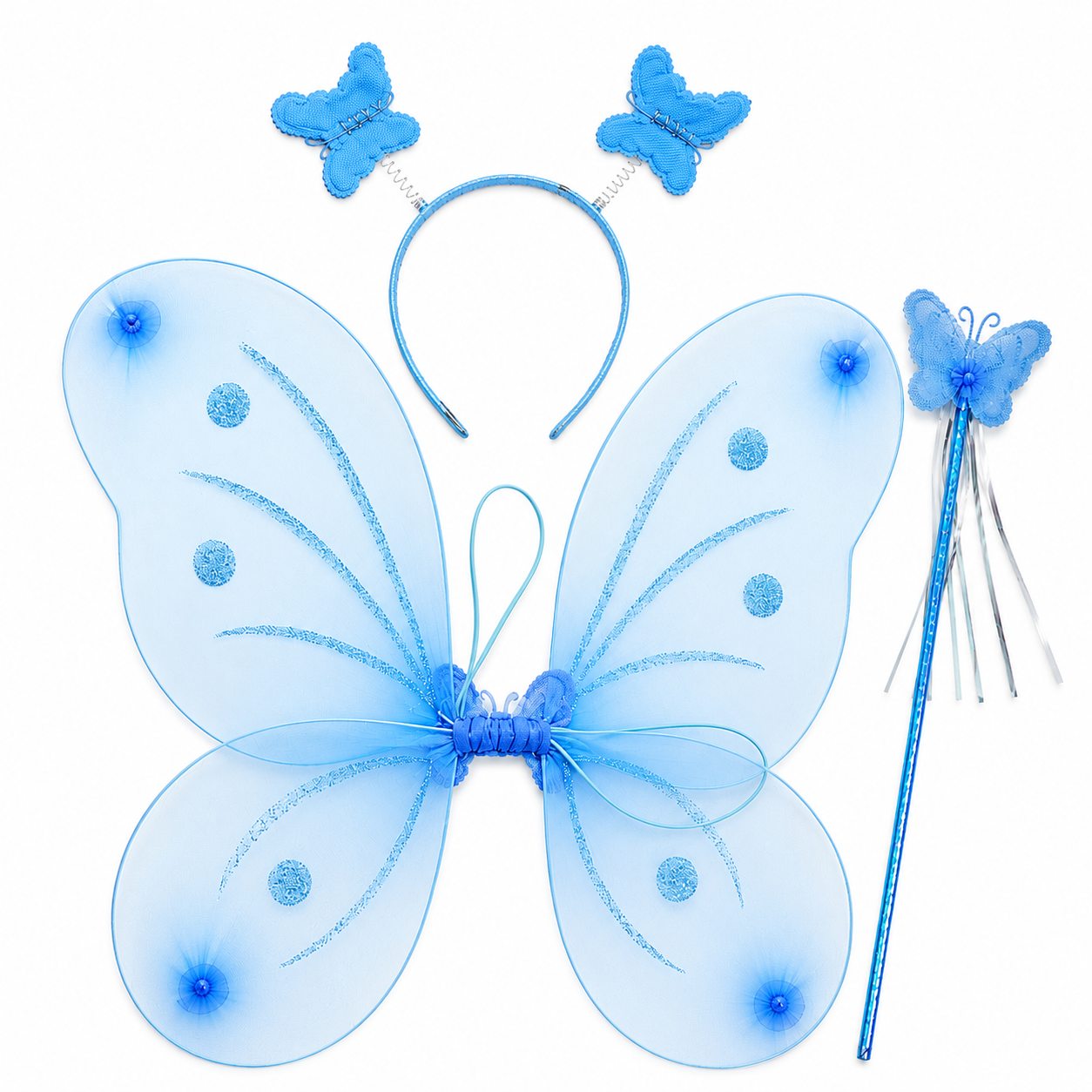 Mariposa alas princesa con accesorios