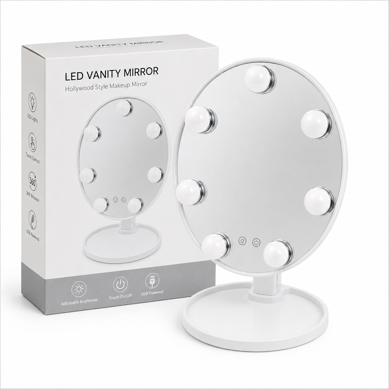 Espejo studio maquilaje c/ 7 luces
