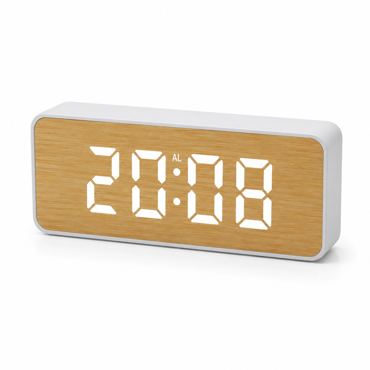 Reloj digital madera