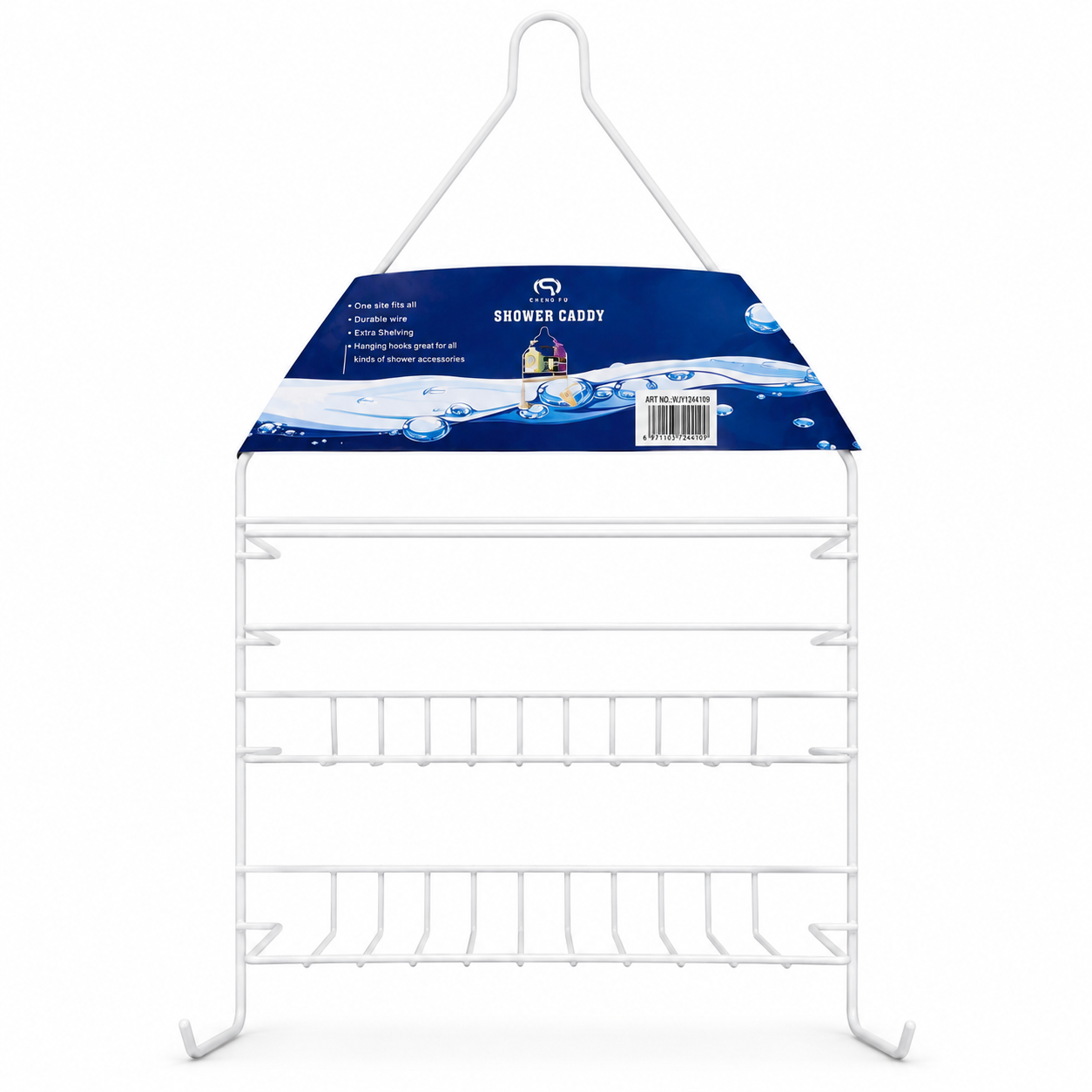 Portashampoo Alambre Blanco
