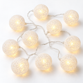 Guía de luces bolas colgantes x10