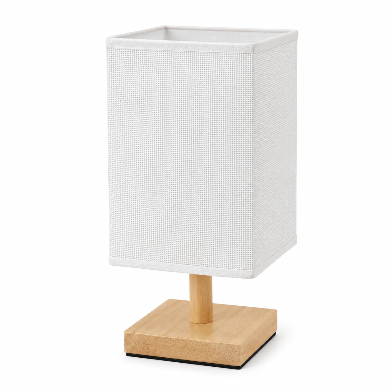 Lámpara madera cuadrada H.27