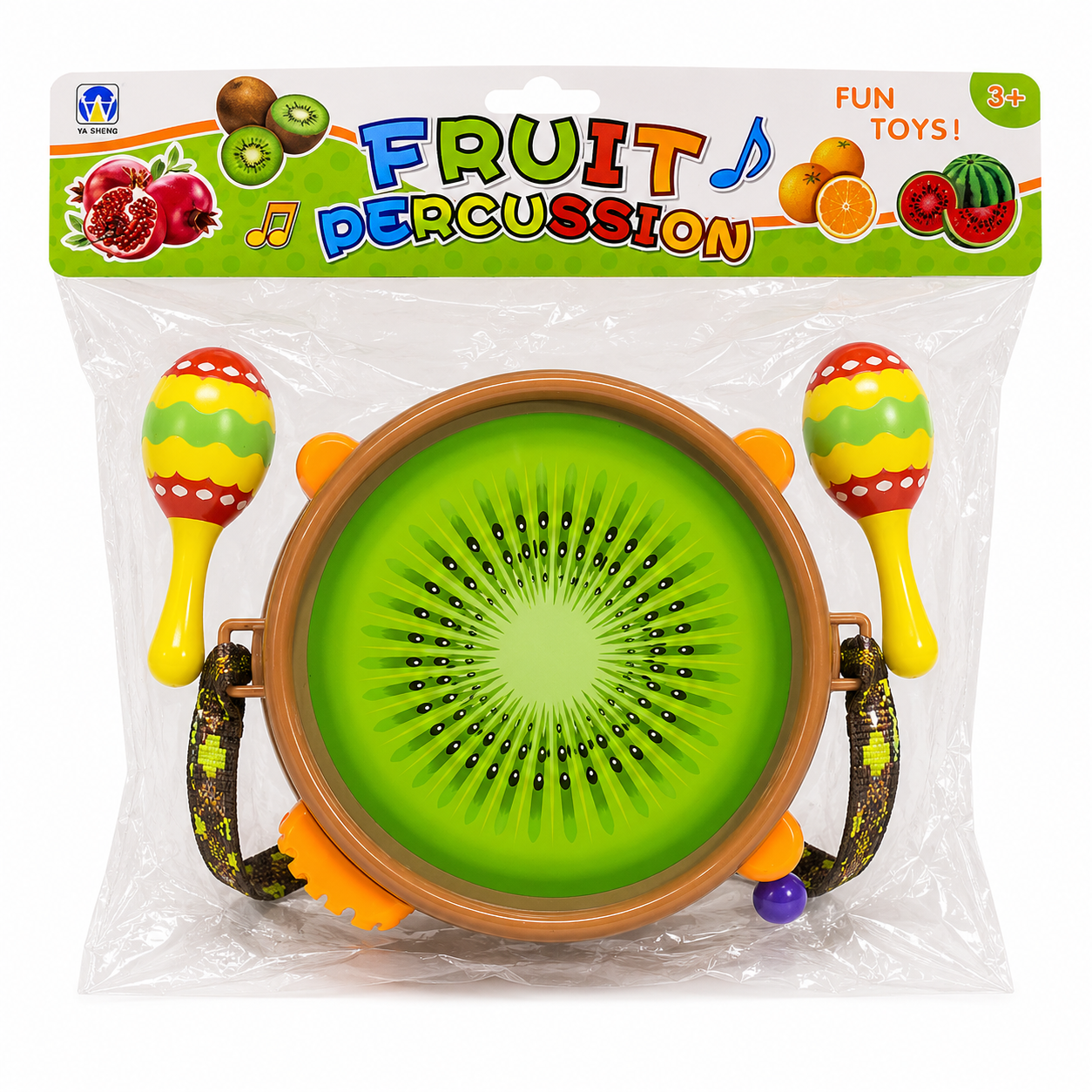 Tambor fruta c/maracas
