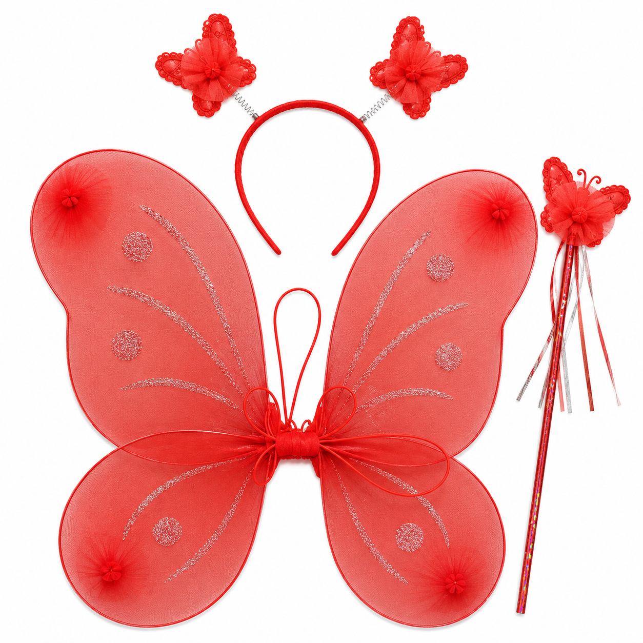 Mariposa alas princesa con accesorios