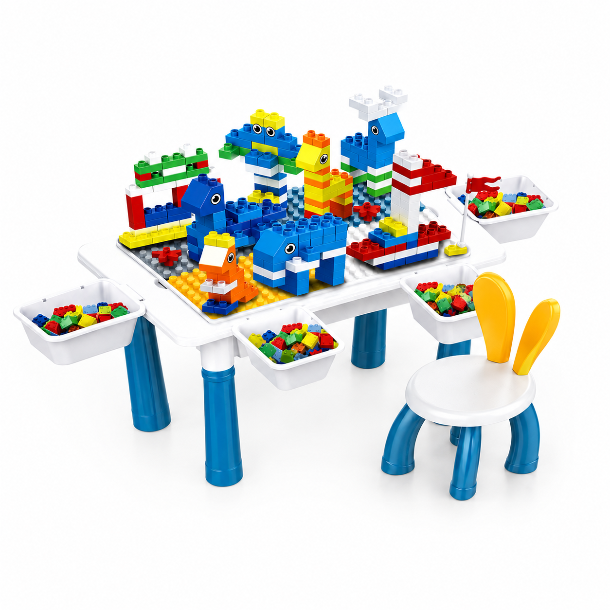 Mesa infantil para bloques de encastrar
