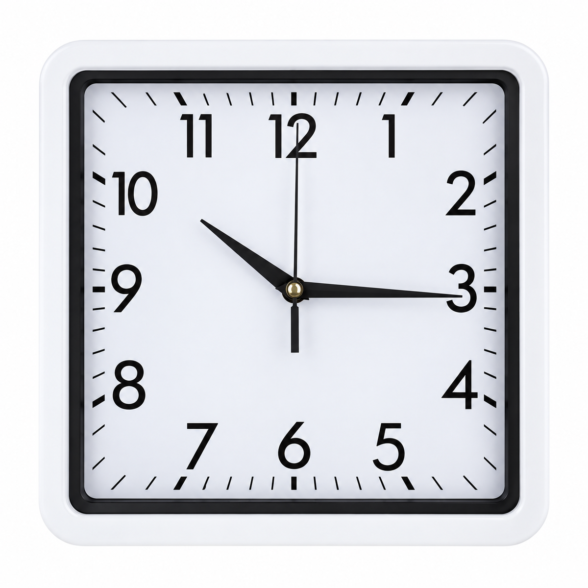 Reloj de pared cuadrado
