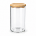 Frasco vidrio t/ madera