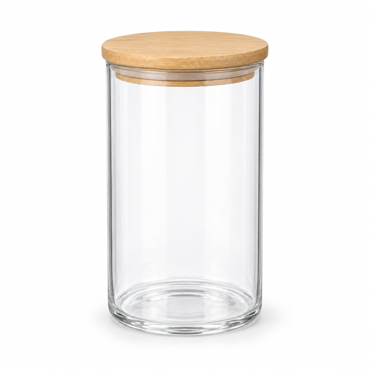 Frasco vidrio t/ madera