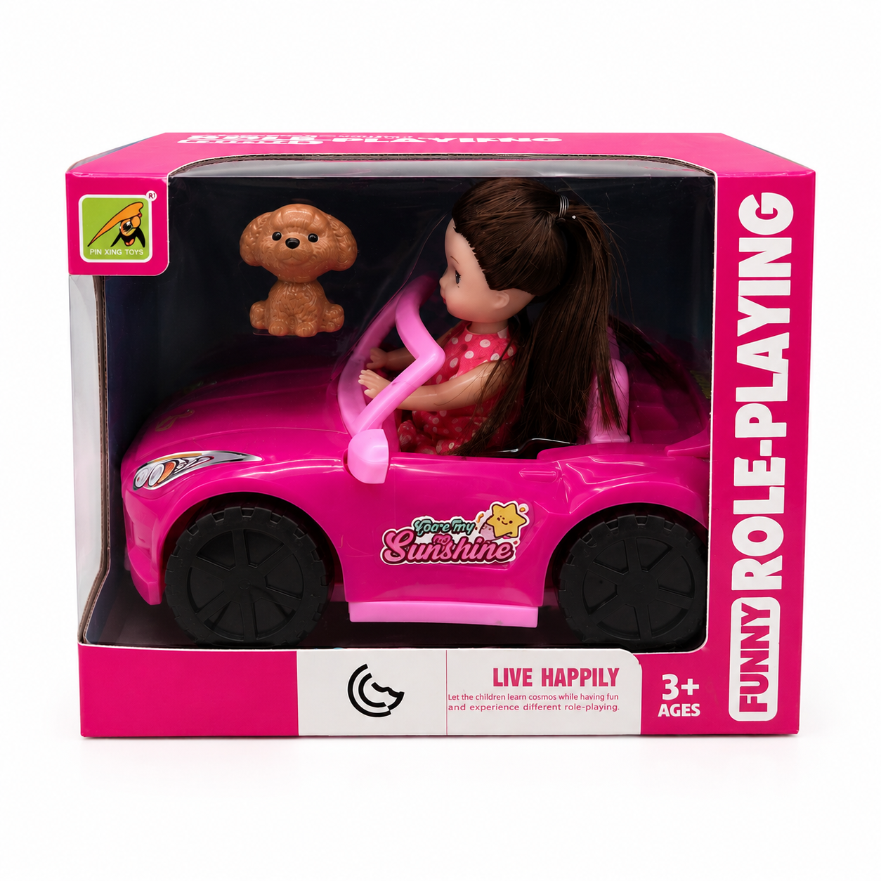 Auto / jeep mini c/ muñeca y accesorios