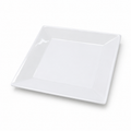 Plato ceramica blanco cuadrado